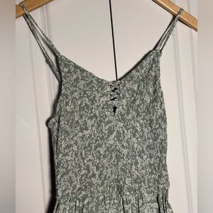 Sincerely Jules Green Floral Spaghetti Strap Jumpsuit